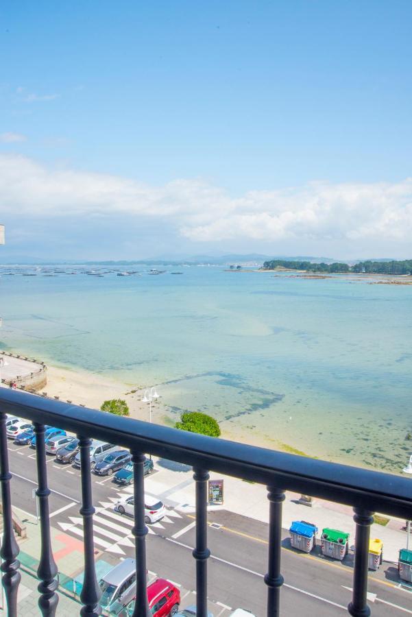 O Grove Centro Con Vistas A La Toja Parking Daire Dış mekan fotoğraf